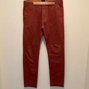 Rust orange brown J Crew chino pants